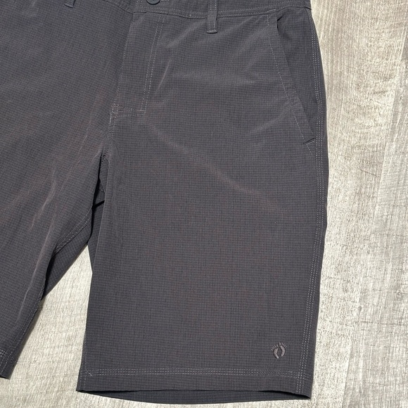 Men's Hang Ten 32 Medium Khakis Chino Black Shorts Hybrid Casual Stretch Golf - Picture 5 of 11